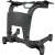 Zoco Body Fit YLJ-005N dumbbell stand with towel rail and straps for securing dumbbells, black, side view