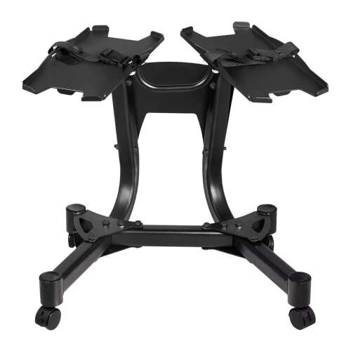 Zoco Body Fit YLJ-005N dumbbell stand with towel rail and straps for securing dumbbells, black