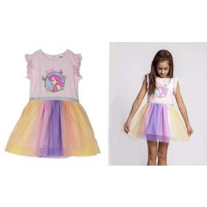 DISNEY Принцеса Ариел тюлена рокля за момичета, розова с дъгова тюлена пола, 2-3 години - Бебе & Малко дете