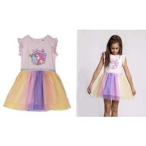 DISNEY Принцеса Ариел тюлена рокля за момичета, розова с дъгова тюлена пола, 2 години (92 cm) - Бебе & Малко дете