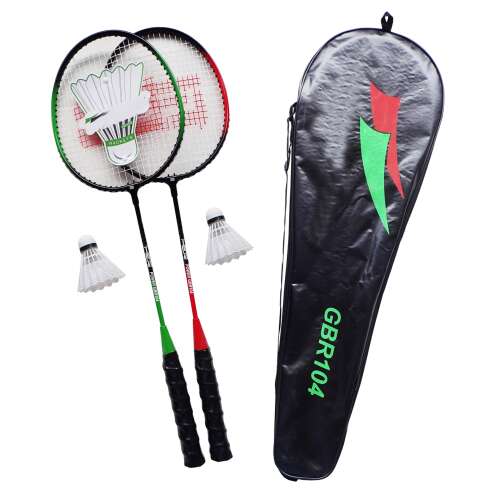 Tollaslabda ütő szett két ütővel, tollaslabdákkal és hordtáskával