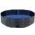 Purlov Folding Pool for Dogs, grey and blue, filled with water
