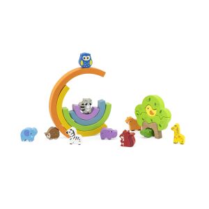 Rainbow Stacking Animals - Egyensúlyozó Játék