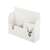 White wall mounted organizer with deer design, 3 compartments