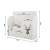 White wall mounted organizer with deer design, 3 compartments, dimensions in cm