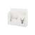 White wall mounted organizer with deer design, 3 compartments