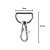 Strieborný kovový otočný karabínový háčik, 3,7 cm x 2 cm, na kľúčenky, tašky, popruhy a iné doplnky