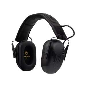 Earmor M300A Elektronikus Fülvédő, Fekete, Zajcsökkentés, Lövészet, Vadászat, Építkezés, Ipari - Opsmen