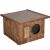Dechland insulated cat house with opening roof, walnut finish