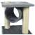 Close-up of Funfit cat tree tunnel and scratching posts