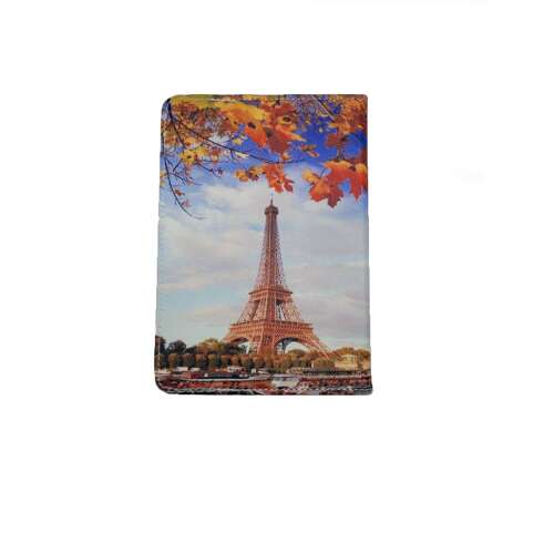 MRG L-438 Tablet Case with Eiffel Tower and Autumn Leaves Design