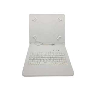MRG L-462 white tablet case with keyboard, 9.7 inch, Micro USB, Model X - Tablet Case