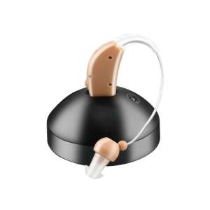MRG M1088F Rechargeable Hearing Aid with Charging Station, Beige - Hearing aid