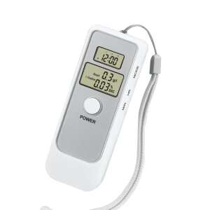 MRG M1022 Digital Breathalyzer, White, LCD Display, Portable, Accurate, No Mouthpieces - Breathalyzer