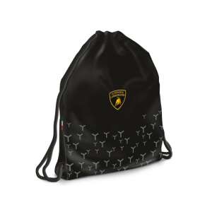 Ars Una Lamborghini negru, sac de sport pentru adolescenti, sac cu snur - Ars Una