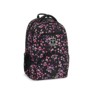 Ars Una Pearl Blossom Black ergonomischer Schulrucksack mit Blumenmuster - Ars Una