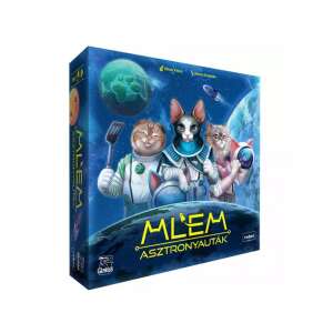 MLEM - Astronauten Brettspiel Schachtel, mit Katzen in Astronautenanzügen - Asmodee Gesellschaftsspiele