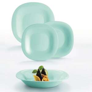 18 részes Opál üveg Türkiz színű étkészlet