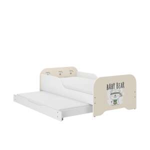 MIKI gyerekágy 160x80cm matraccal és ágyazható ágyneműtartóval bele 140x70 cm matraccal - baby bear 