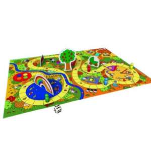 Keller & Mayer Bogyó és Babóca Úton az oviba Brettspiel mit einem farbenfrohen Spielbrett, Spielfiguren und einem Würfel - Keller&Mayer