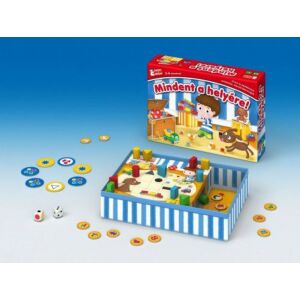 Keller & Mayer Mindent a helyére Brettspiel Aufbau mit Box - Keller&Mayer