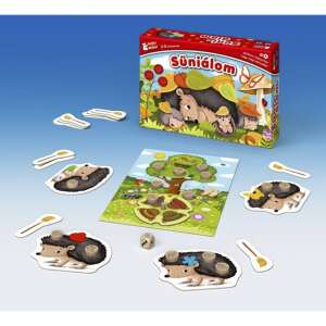 Keller & Mayer Sünialom Brettspielkomponenten: Spielbrett, Igelkarten, Besen, Blätter und Würfel - Keller&Mayer