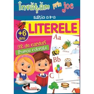 Învățăm prin joc LITERELE. Cărți de joc educative. Ediția a II-a (Learning Letters Through Play. Educational Game Cards. 2nd Edition) - in Romanian language 141428815 - Developmental Toy for Preschooler