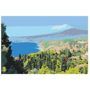 Paint by Numbers Landscape 1053, cotton canvas on wooden frame 40x60 119042974 - Paint by Numbers Kit