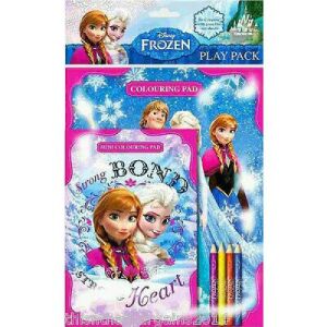 Frozen Mini Coloring Set with 4 Colored Pencils - Disney Writing Tool Set
