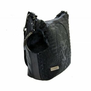 Kimmidoll Yumi Black Crossbody Bag with Pom Pom - Shoulder Bag