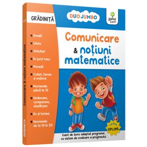 Comunicare si notiuni matematice gradinita (Communication and Math Concepts for Kindergarten) - in Romanian language 144404344 - Activity Book, Letters & Number