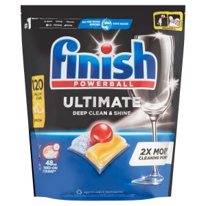 Finish Powerball Ultimate All in 1 Lemon Capsule de spălat vase 120pcs 138953076 - Produse pentru mașina de spălat