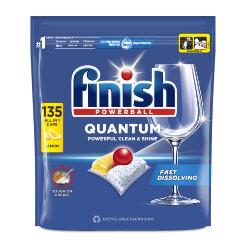 Finish Quantum All in 1 Lemon Kapsułki do zmywarek 135szt 104546563