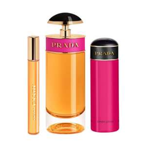 Prada Candy ajándék szett nőknek, 80 ml Eau de Parfum, 75 ml testápoló, 10 ml tollparfüm - Prada