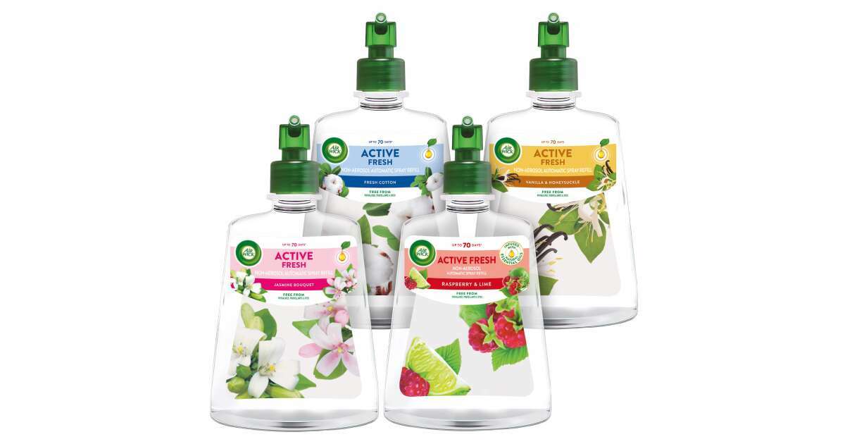 Air Wick Active Fresh Utántöltő 4-es csomag 4 különböző illatból