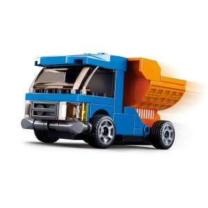 Sluban Power Bricks Pull Back kék billenős teherautó játék, építsd meg saját játékautód - Kreatív & Építő játék