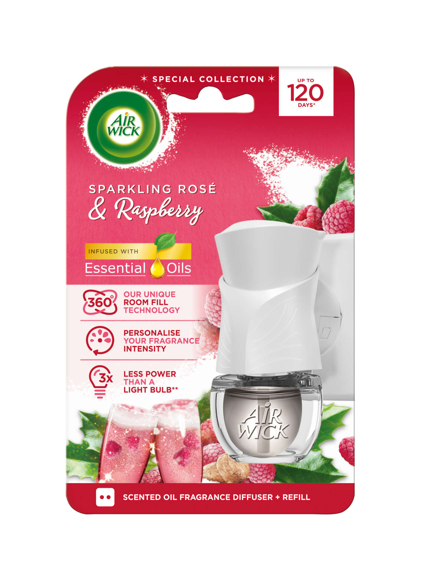 Air Wick Elektromos Légfrissítő Utántöltő - Rosé Pezsgő & Mál...