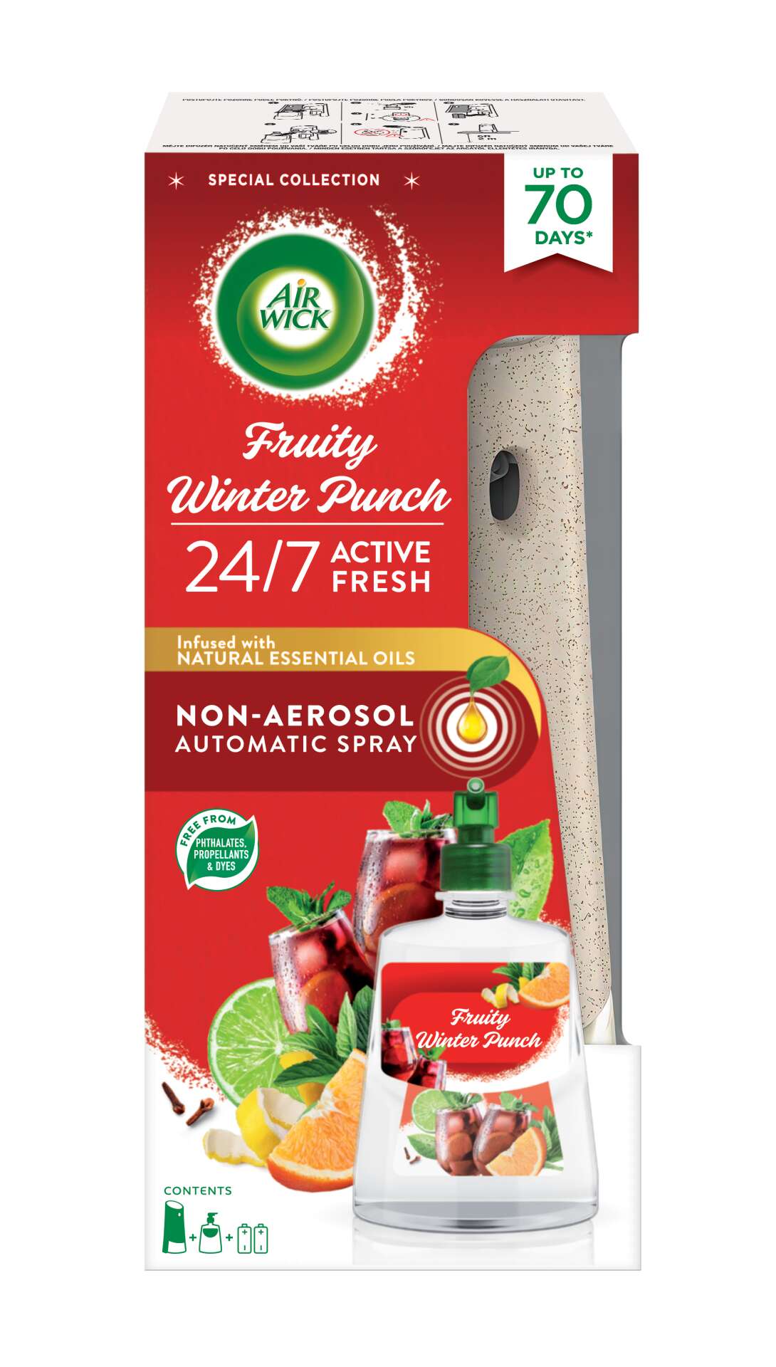 Air Wick 24/7 Active Fresh Automata légfrissítő készülék Gyümölcs...