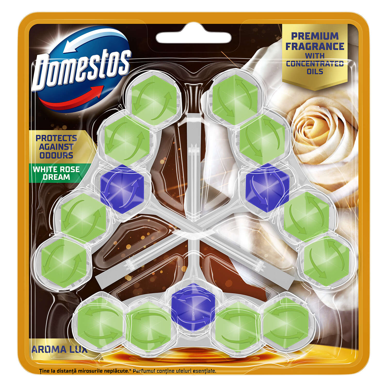 E-shop Domestos Aroma Lux WC osviežujúci blok s koncentrovanými esenciál...