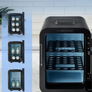 Mini-frigider Ecocool CYBERDUST cu exemple de depozitare a băuturilor - Mini-frigidere
