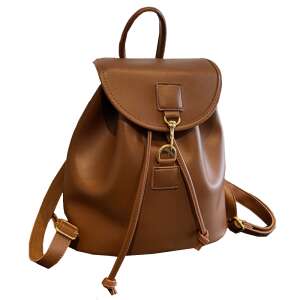 Rucsac Dollcini din piele eco maro cu închidere cu șnur - Accesorii pentru îmbrăcăminte