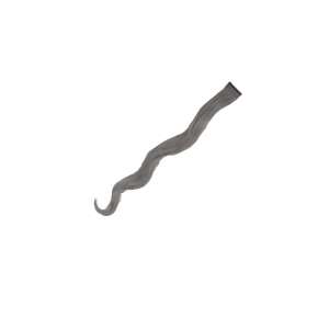 Gray wavy hair extensions, 60cm long - Hair extensions