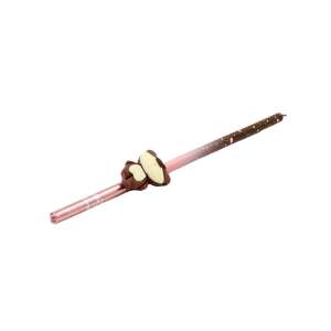 Tortenkerzenfigur, Geschenkdesign, Märchenkollektion, braunes Teddybärmuster, 15 cm