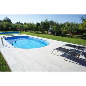 Caribi Galvanized Steel Oval Pool Set 700x350x150 cm