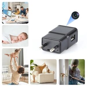 iUni IP1000 USB-Ladegerät Spionagekamera Anwendungsbeispiele Collage - IUni