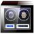 iUni luxury double watch winder, black with LED display