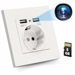 Camera Spion in Priza de perete iUni PR1, 8GB, Wi-Fi, Full HD, Senzor miscare 135443318 - Camere de supraveghere