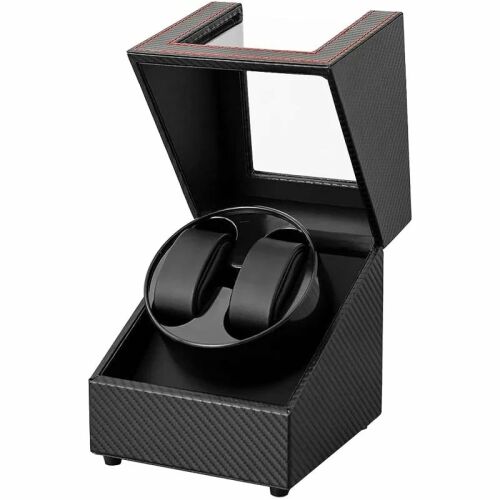 iUni Automatic Watch Winder, 2 Watch Winders, Black Carbon 141437081