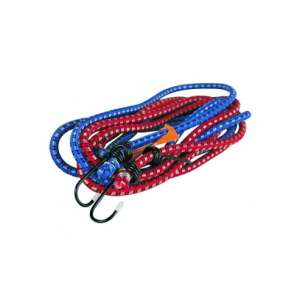 Bottari 8MM 150 CM elastic straps with hooks, 2 pack, red and blue - Bottari