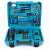 Komplett akkus fúró készlet tartozékokkal, kék tokban